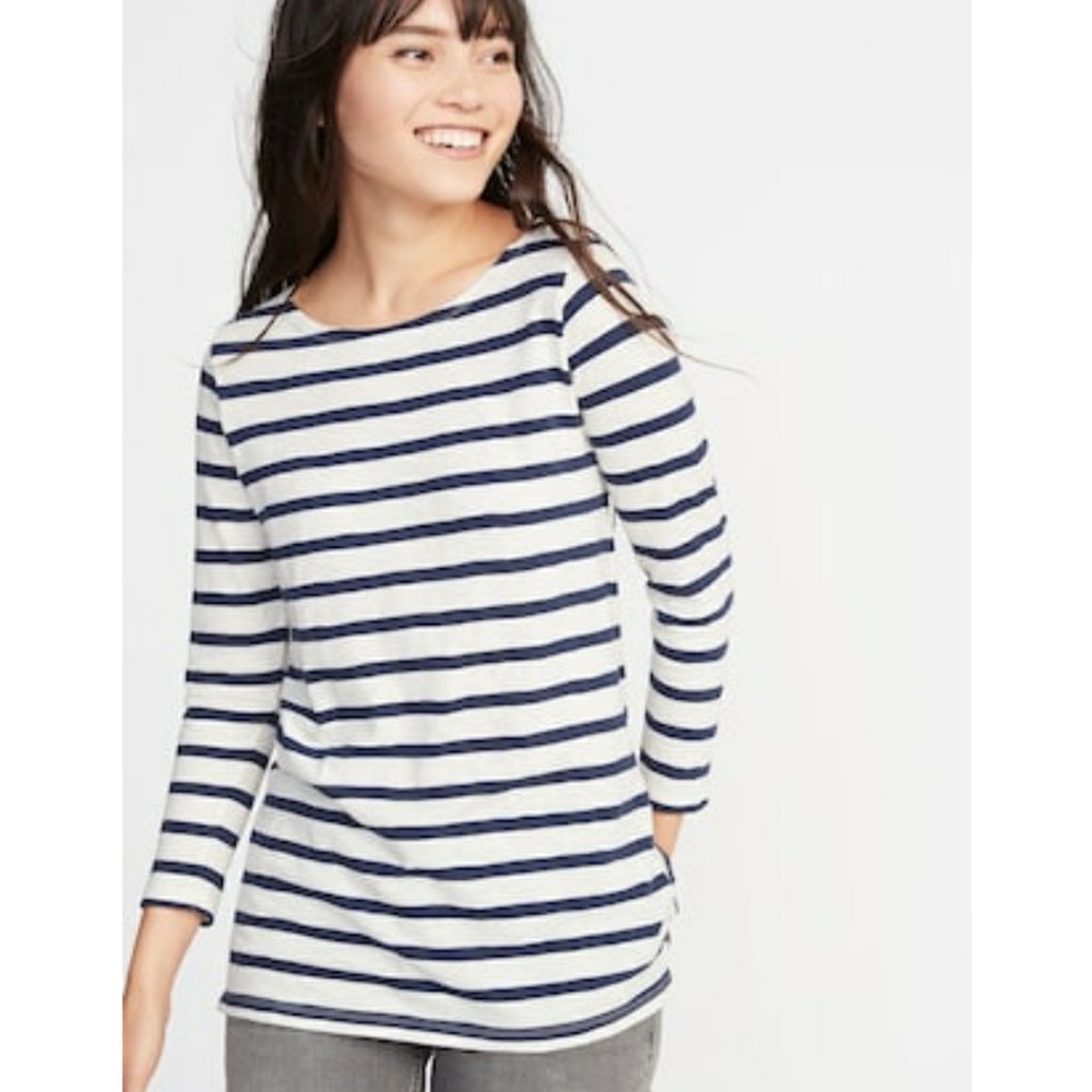 Relaxed Mariner-Stripe Tee